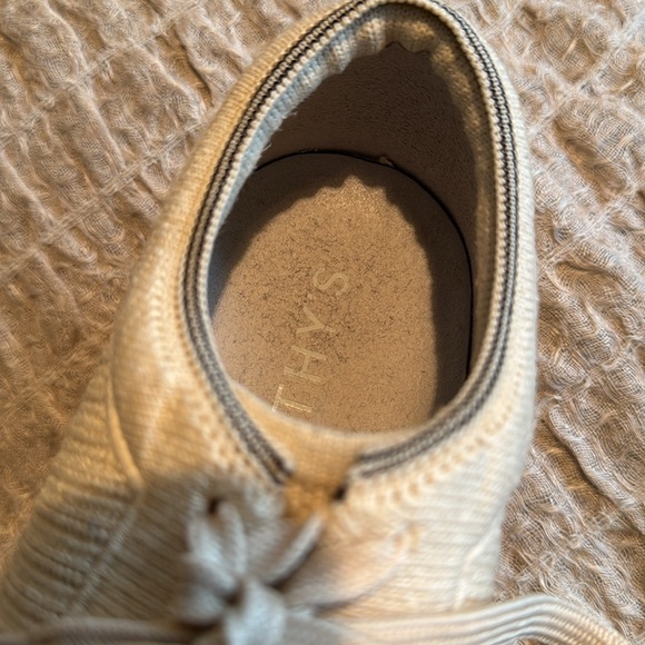 Rothy’s‎ Lace Up Sz 8 Limited Edition Hemp Sneaker Speckled Gum Sole - Picture 8 of 11